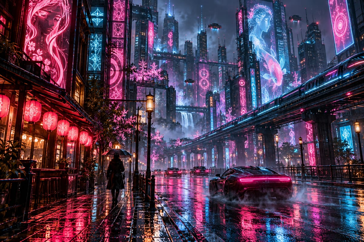 Neon Tokyo — Rain Walk